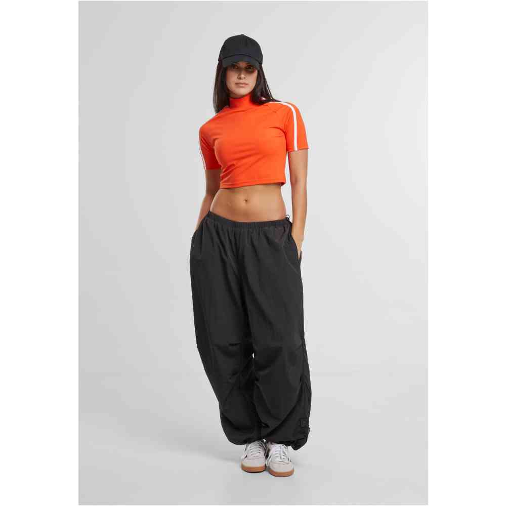 Urban Classics - High Neck Short Crop top - Rouge